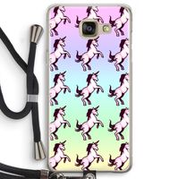 Musketon Unicorn: Samsung Galaxy A5 (2016) Transparant Hoesje met koord