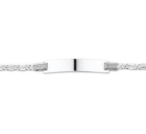 TFT Graveerarmband Zilver Anker Plaat 5,0 mm 14-16 cm