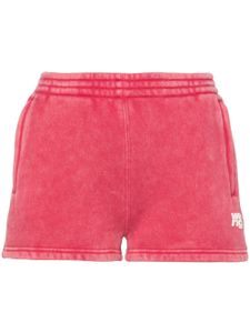 Alexander Wang short de sport à logo brodé - Rose