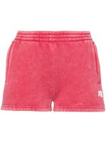 Alexander Wang short à effet délavé - Rose