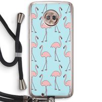 Anything Flamingoes: Motorola Moto G6 Transparant Hoesje met koord