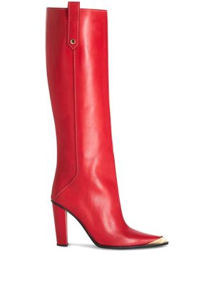 ETRO bottes à bout métallique - Rouge