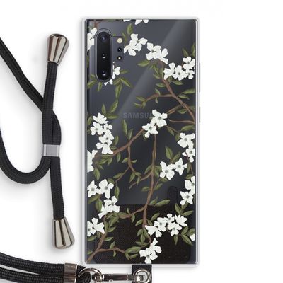 Blossoming spring: Samsung Galaxy Note 10 Plus Transparant Hoesje met koord