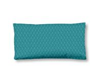 HIP Kussensloop "mandala's en bloemen" - Aqua - (40x80 cm) - Katoen Satijn