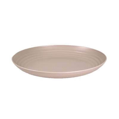 Plasticforte Bord - D25 cm - beige - kunststof - rond - camping bord - dinerbord