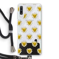 Leeuwenkoppen: Samsung Galaxy A70 Transparant Hoesje met koord