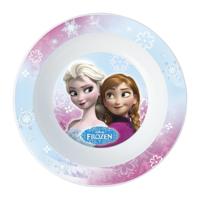 Disney Frozen bordje - diep - D16 cm - kunststof - ontbijtbord - kinder/peuter bordje