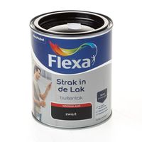 Flexa hoogglans zwart 750ml