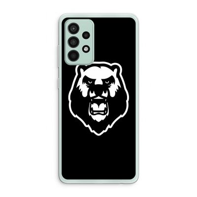 Angry Bear (black): Samsung Galaxy A52s 5G Transparant Hoesje