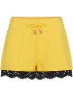 DSQUARED2 short en coton à détails noués - Jaune