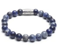 Rebel and Rose RR-80010-S Armband Midnight Blue 8 mm blauw-zilver 19 cm - thumbnail