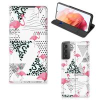 Samsung Galaxy S21 | Hoesje maken | Flamingo Triangle