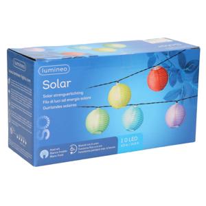 Solar lampion tuinverlichting/feestverlichting - gekleurde bollen - 450 cm - Partyverlichting