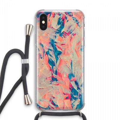 Alone: iPhone XS Max Transparant Hoesje met koord