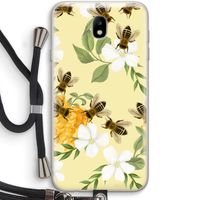 No flowers without bees: Samsung Galaxy J7 (2017) Transparant Hoesje met koord