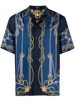 Versace chemise à imprimé nautique - Bleu