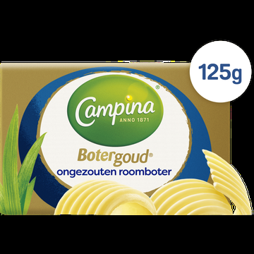 Campina Botergoud Ongezouten Roomboter Wikkel 125 g bij Jumbo