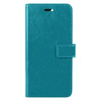 Basey iPhone 14 Hoesje Book Case Kunstleer Cover Hoes -Turquoise - thumbnail