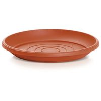 Opvangschaal/onderschaal bloempot/plantenpot - terracotta - rond - Dia 41 cm - Plantenpotten