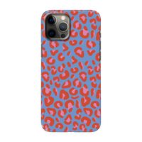 Leopard blue: Volledig geprint iPhone 12 Pro Max Hoesje
