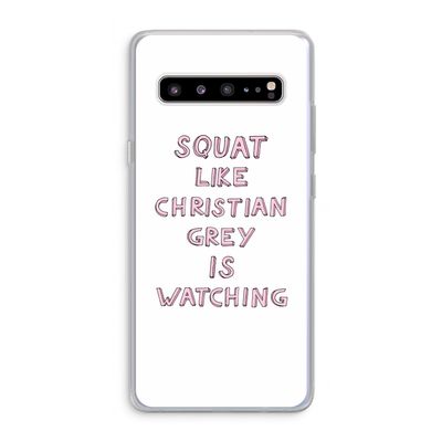 Christian Grey: Samsung Galaxy S10 5G Transparant Hoesje