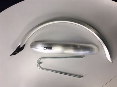 Eurofender Stel spatborden 20 inch 50 pvc zilver