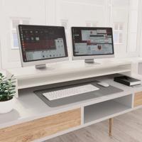 Monitorstandaard 100x24x13 cm bewerkt hout wit