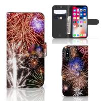 Apple iPhone X | Xs | Wallet Case | met Pasjes | Vuurwerk