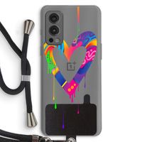 Melts My Heart: OnePlus Nord 2 5G Transparant Hoesje met koord