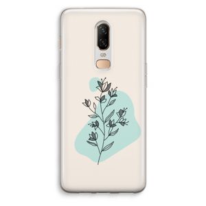 Violets are blue: OnePlus 6 Transparant Hoesje