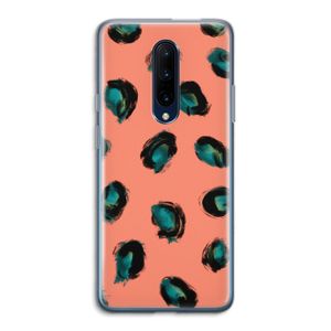 Pink Cheetah: OnePlus 7 Pro Transparant Hoesje