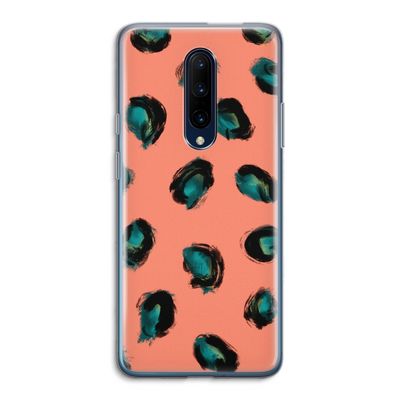 Pink Cheetah: OnePlus 7 Pro Transparant Hoesje