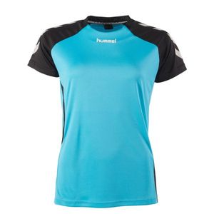 Hummel 110603 Aarhus Shirt Ladies - Aqua Blue-Black - XS