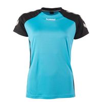 Hummel 110603 Aarhus Shirt Ladies - Aqua Blue-Black - XS - thumbnail