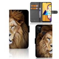 Samsung Galaxy M21 | M30s | Telefoonhoesje | Met pasjeshouder | Leeuw