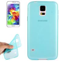 Gladde TPU hoesje voor Samsung Galaxy S5 / G900 (Baby blauw)