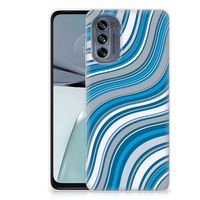 Motorola Moto G62 5G TPU bumper Waves Blue - thumbnail