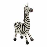 Houten Zebra met korte Poten