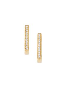 Wouters & Hendrix Gold boucles d'oreilles anneaux en or 18ct et diamants - Métallisé