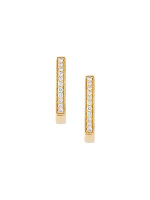 Wouters & Hendrix Gold boucles d'oreilles anneaux en or 18ct et diamants - Métallisé