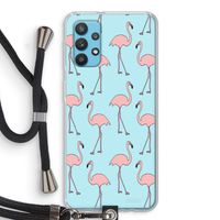 Anything Flamingoes: Samsung Galaxy A32 4G Transparant Hoesje met koord