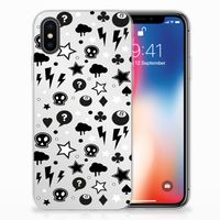 Silicone Back Case Apple iPhone X | Xs Silver Punk - thumbnail