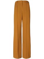 Tory Burch pantalon en laine à coupe ample - Marron