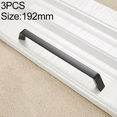 3 stuks 9009_192 eenvoudige zwarte lade kabinet handvat