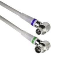 Technetix Coax aansluitkabel compleet ONVERPAKT1,5m haaks - 2081015