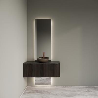 Badkamermeubelset Gliss Design Alluro 100 cm Links Ebony