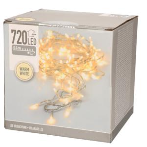 Kerstverlichting - transparant - 720 leds - warm witte lampjes - 5400 cm - Boomverlichting