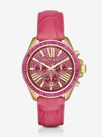 Horlogeband Michael Kors MK2449 Leder Roze 20mm - thumbnail