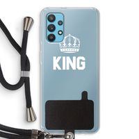King zwart: Samsung Galaxy A32 4G Transparant Hoesje met koord