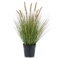 Kunstplant groen gras sprieten 58 cm. - Kunstplanten